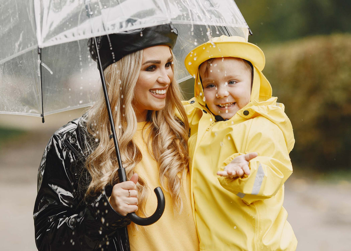babywearing in the rain