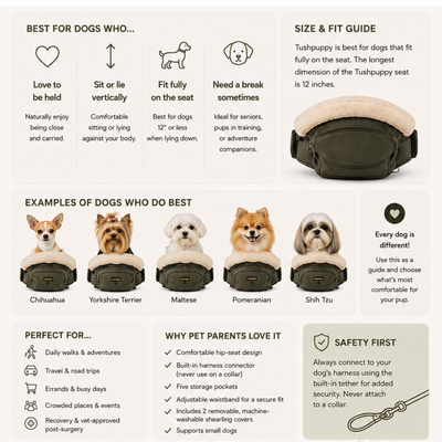 Tushpuppy Hip Seat Pet Carrier