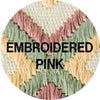 Embroidered Pink