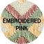 Embroidered Pink