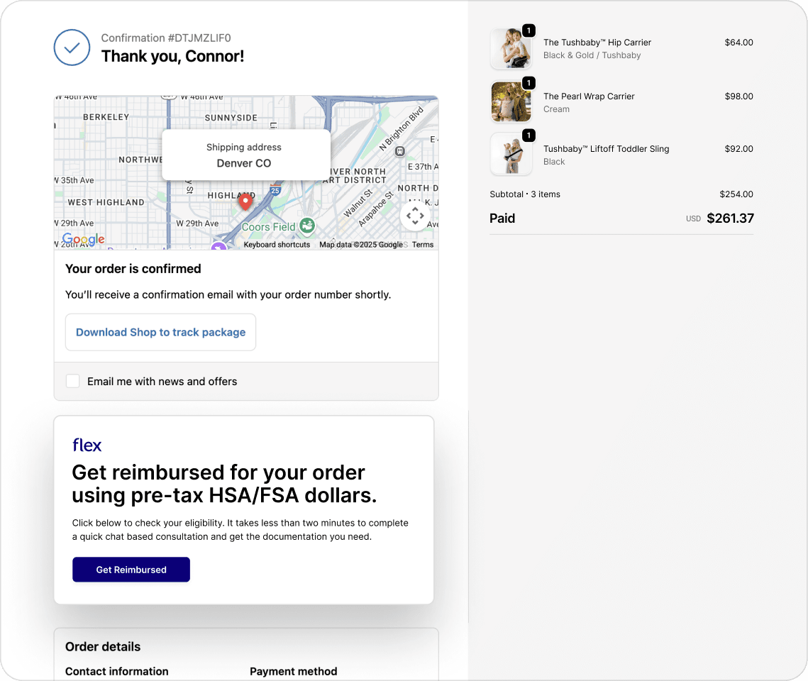 Tushbaby flex payment